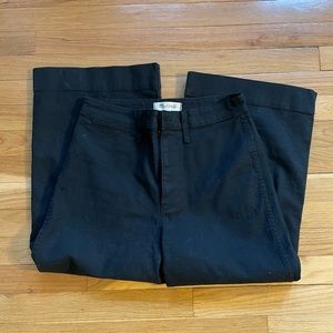 Madewell Emmett Wide Leg Pants Black, 27